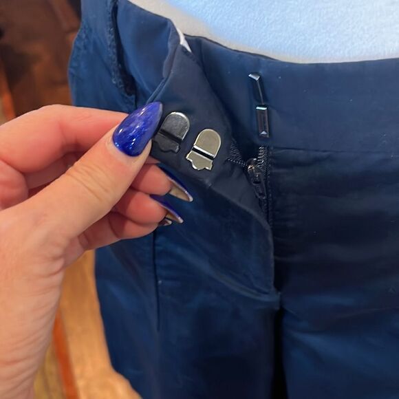 Theory Dark Navy Blue Wide Leg Culotte, 2! - Picture 4 of 9